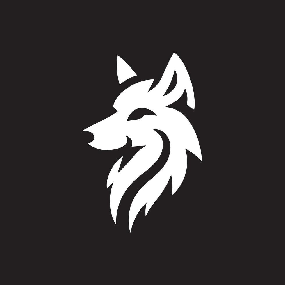 wolf hoofd logo ontwerp vector sjabloon. creatief wolf hoofd symbool icoon.