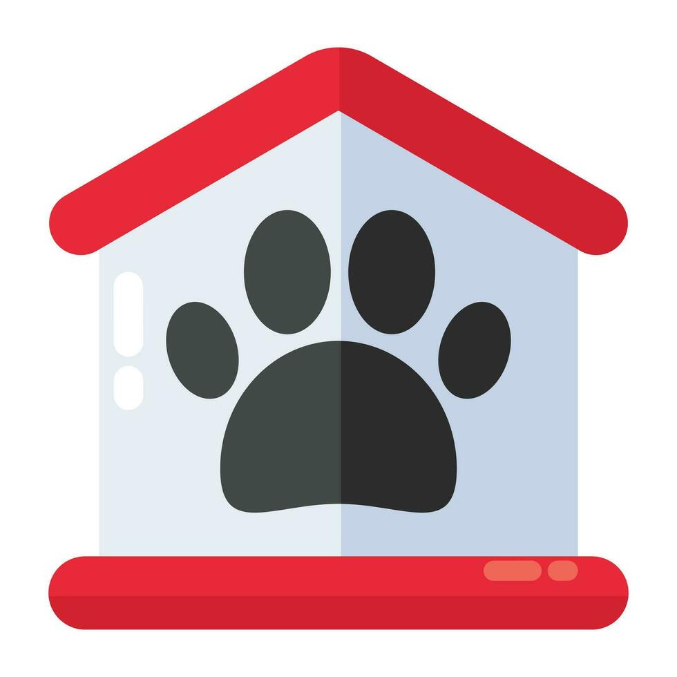 modieus ontwerp icoon van hond huis vector