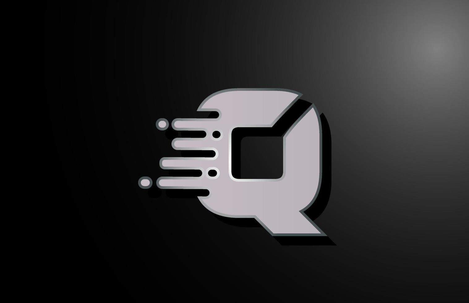 q letter logo icoon voor zaken en bedrijf vector