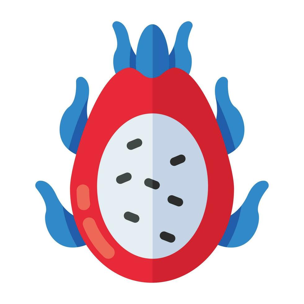 een mooi ontwerp icoon van draak fruit vector