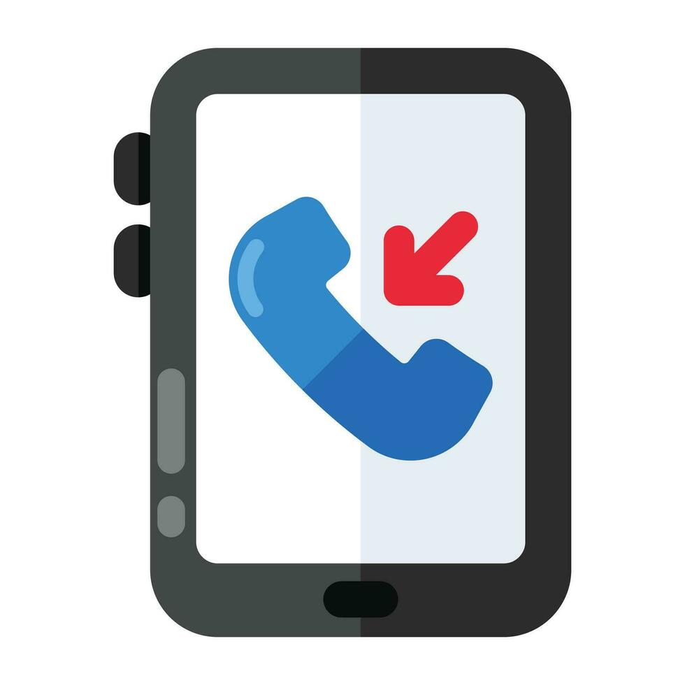 modieus ontwerp icoon van mobiel inkomend telefoontje vector