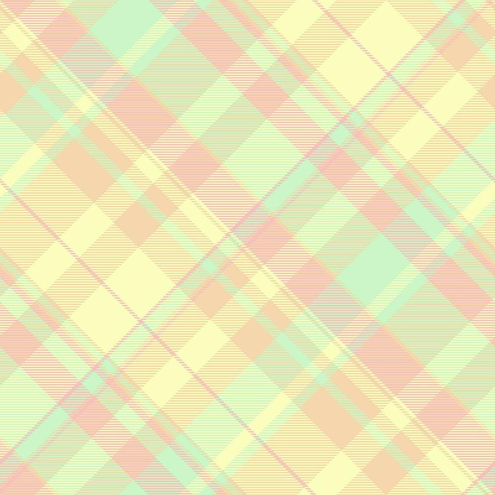 pluizig achtergrond kleding stof textuur, netto textiel patroon naadloos. mannetje Schotse ruit plaid controleren vector in licht kleur.