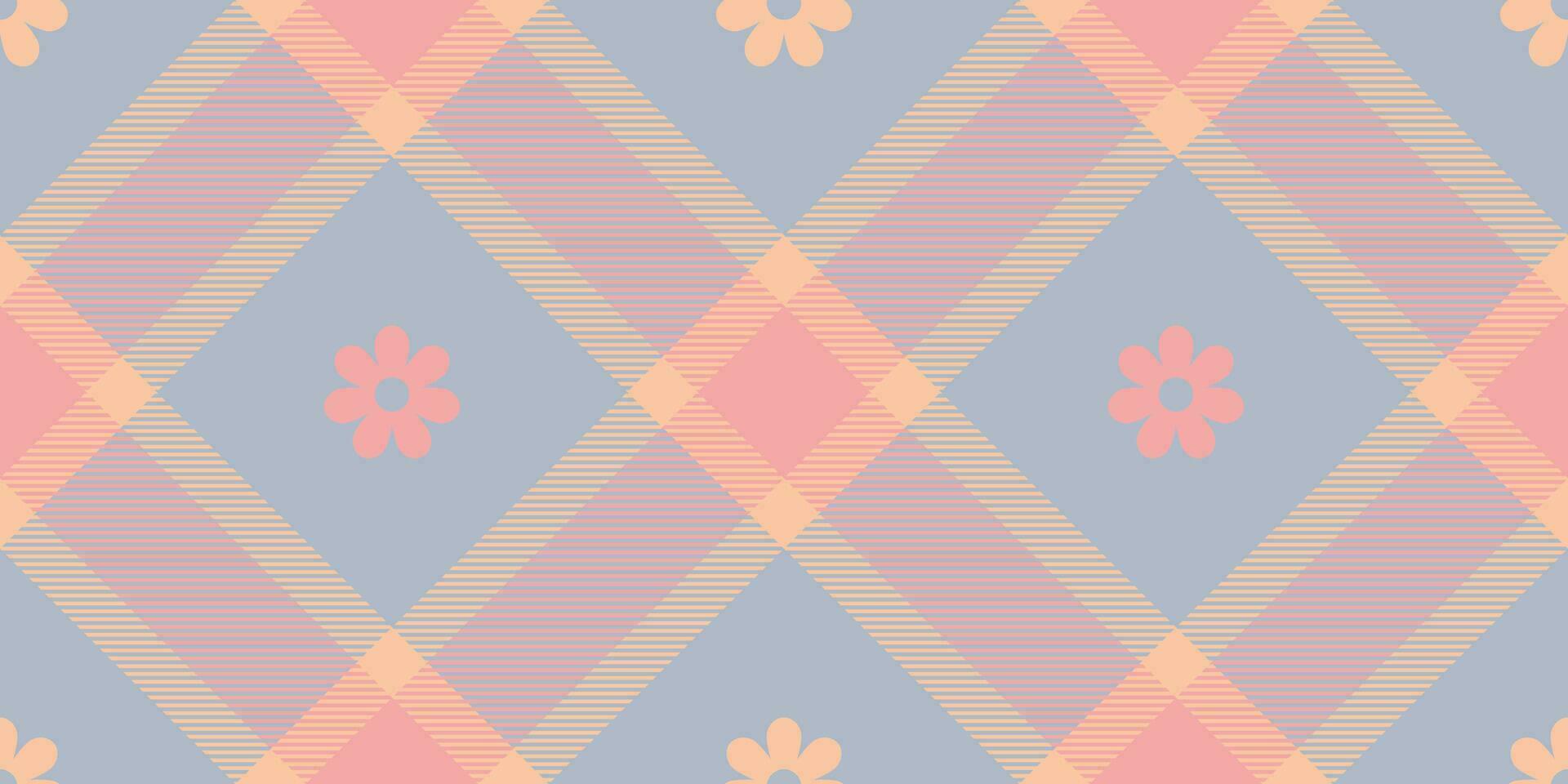 voorjaar katoenen stof patroon, naadloos gecontroleerd plaids. pastel Vichy achtergrond voor afdrukken omhulsel papier, gif kaart, uitnodiging, Pasen vakantie ontwerp. vector