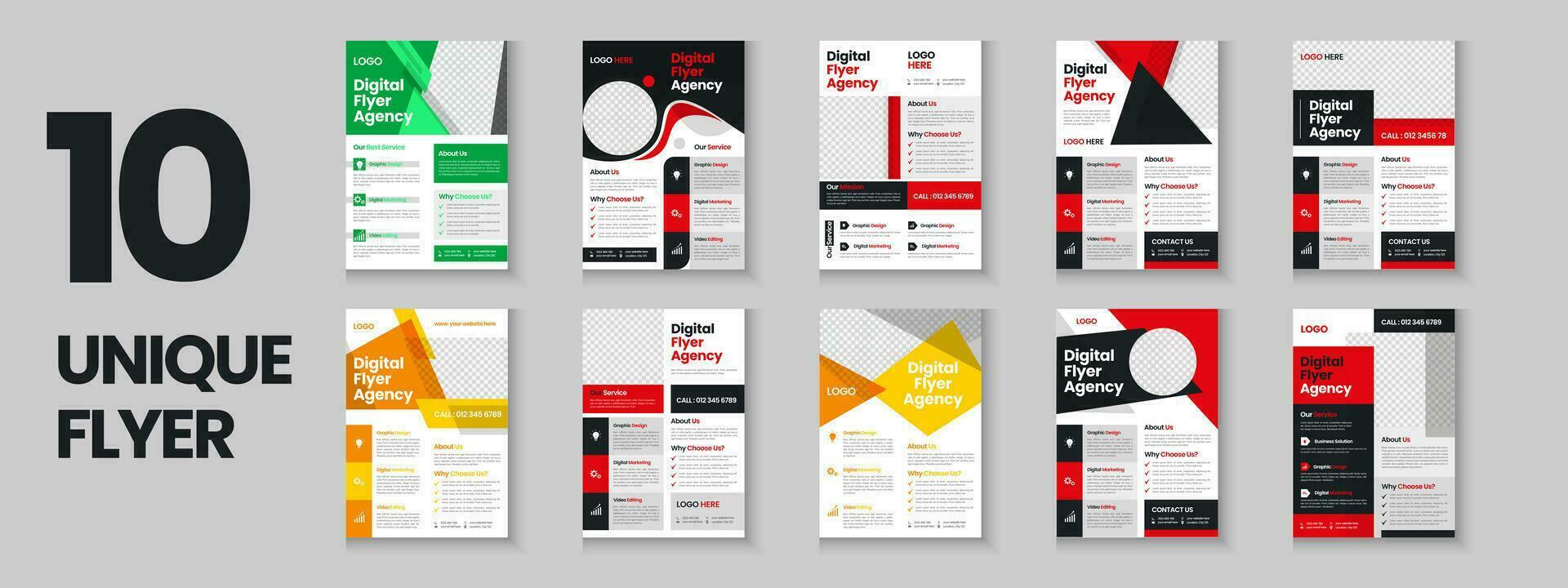 a4 bedrijf folder sjabloon ontwerp, zakelijke brochure, afzet folder, reclame folder sjabloon ontwerp met mockup vector