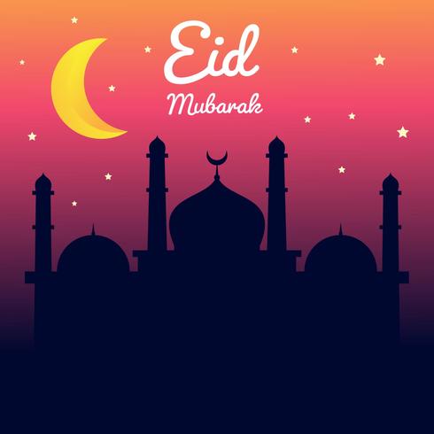 Verbazingwekkend Eid Mubarak vector