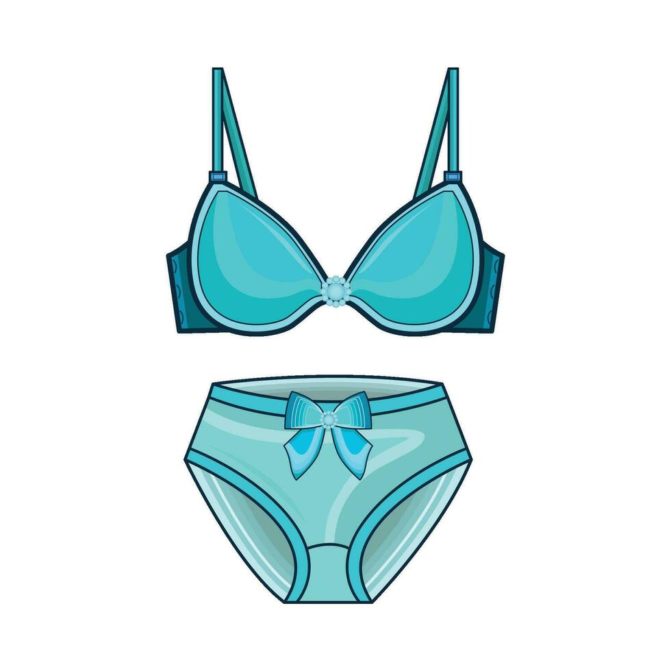 illustratie van bikini vector