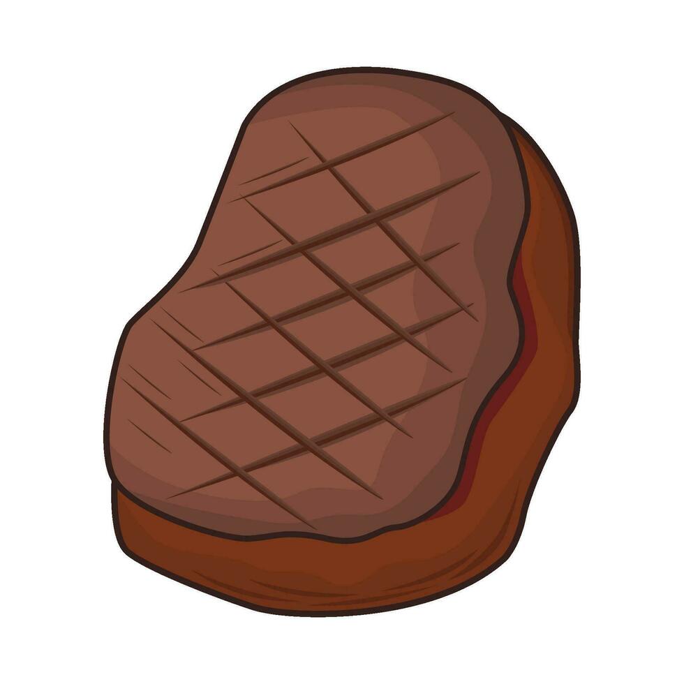 illustratie van gegrild rundvlees steak vector