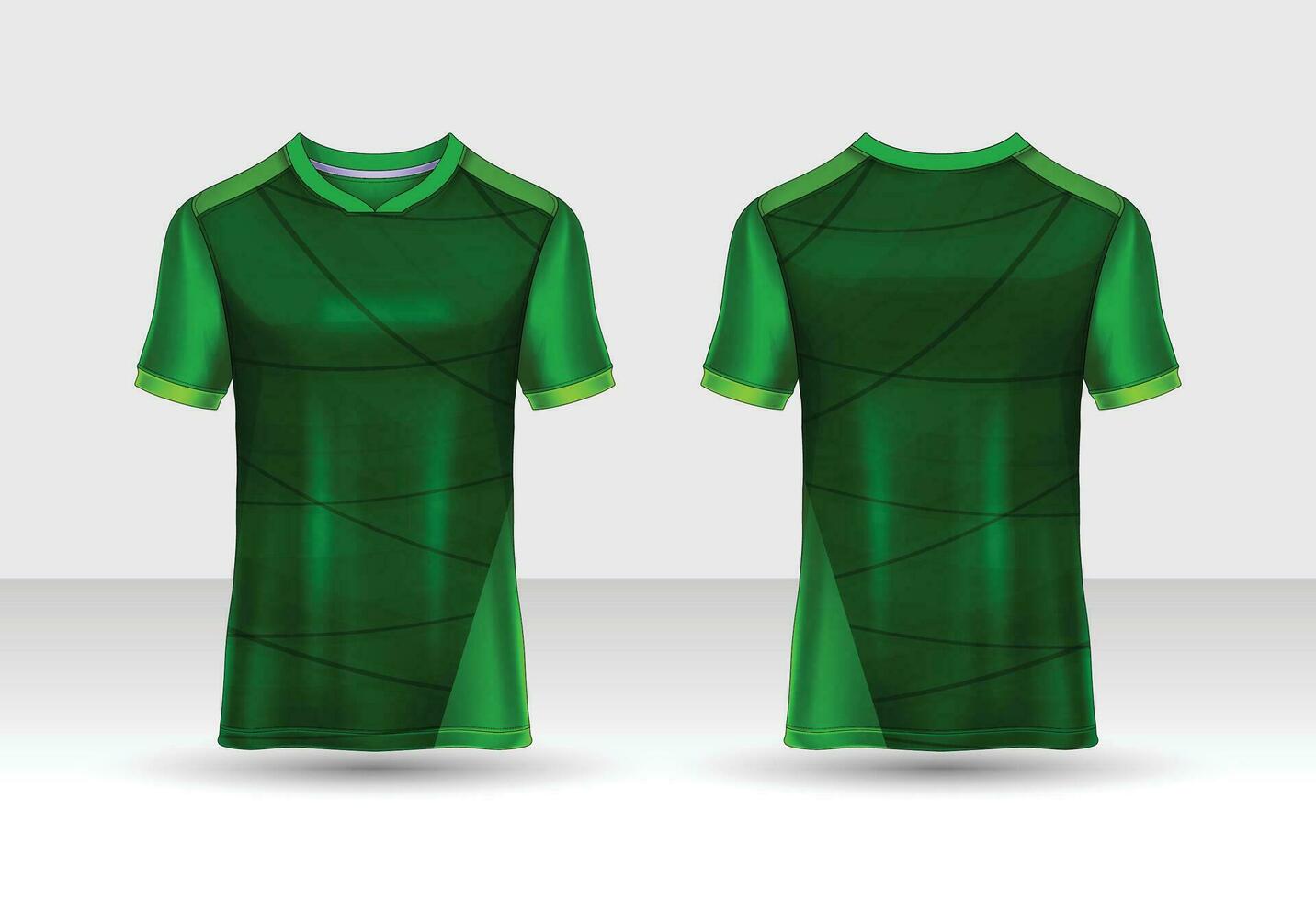sport- Jersey t-shirt ontwerp concept vector sjabloon, Amerikaans voetbal Jersey concept met voorkant en terug visie voor krekel, voetbal, volleybal, rugby, tennis en badminton uniform