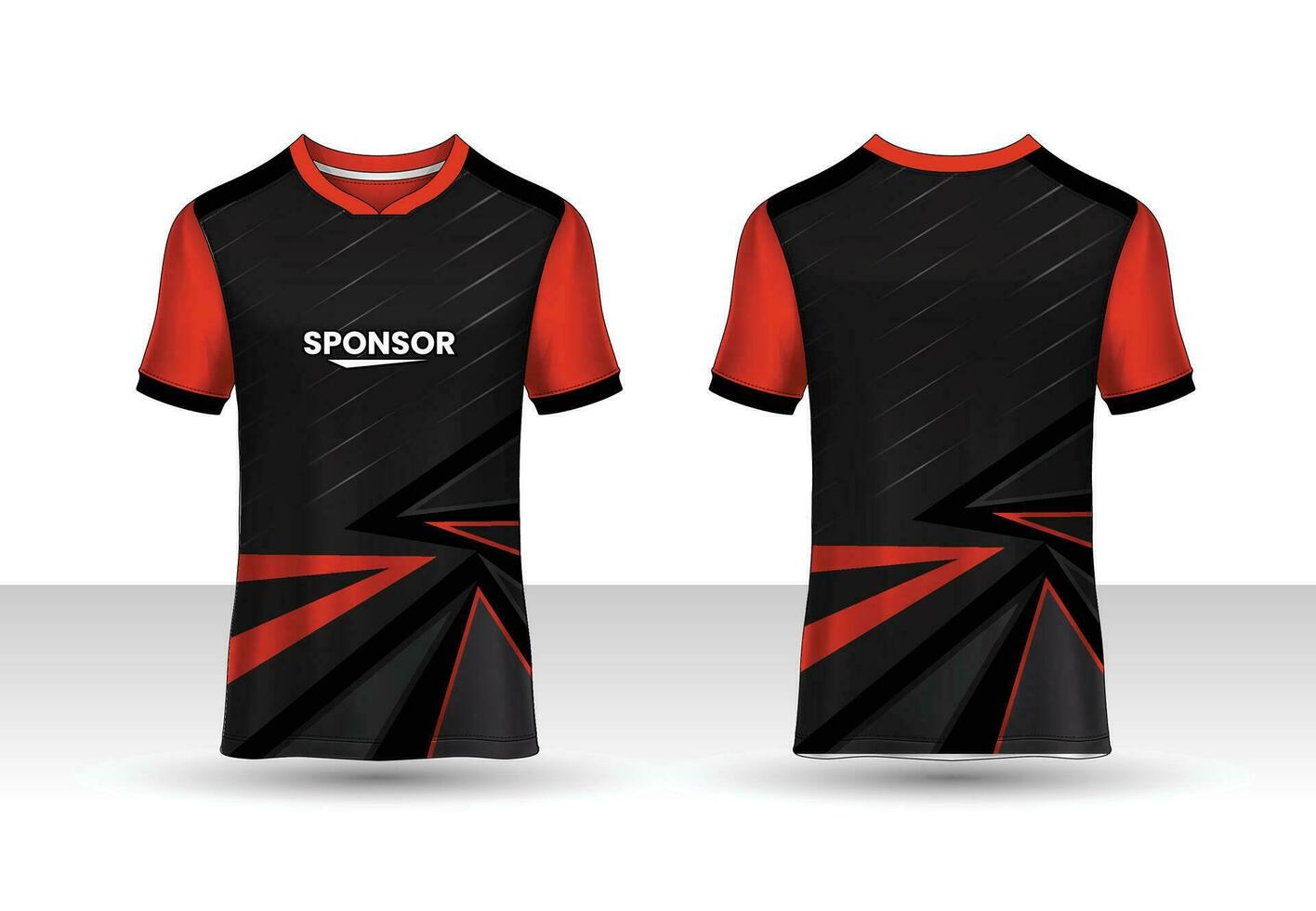 voetbal sport , esport gaming t overhemd Jersey sjabloon. bespotten omhoog uniform . vector illustratie ontwerp