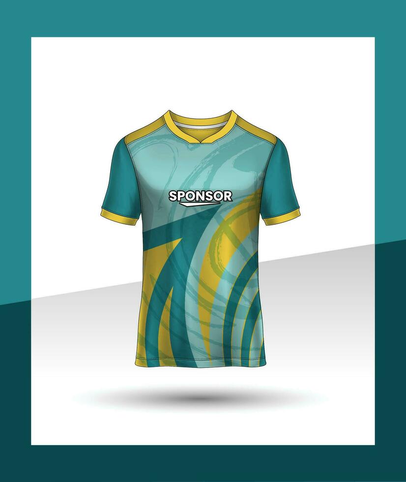 voetbal sport , esport gaming t overhemd Jersey sjabloon. bespotten omhoog uniform . vector illustratie ontwerp