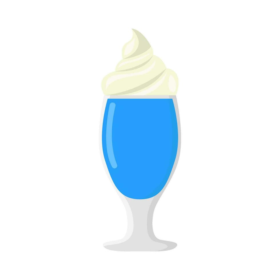 milkshake vanille illustratie vector