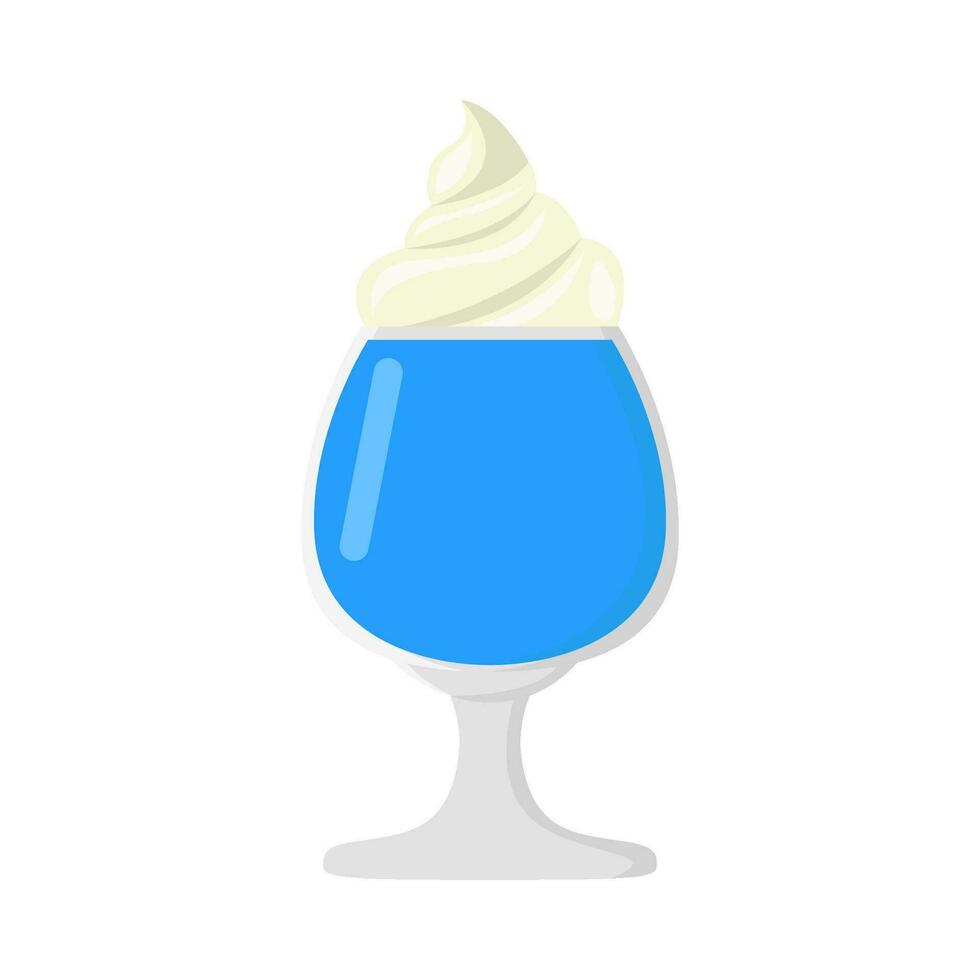 milkshake vanille illustratie vector