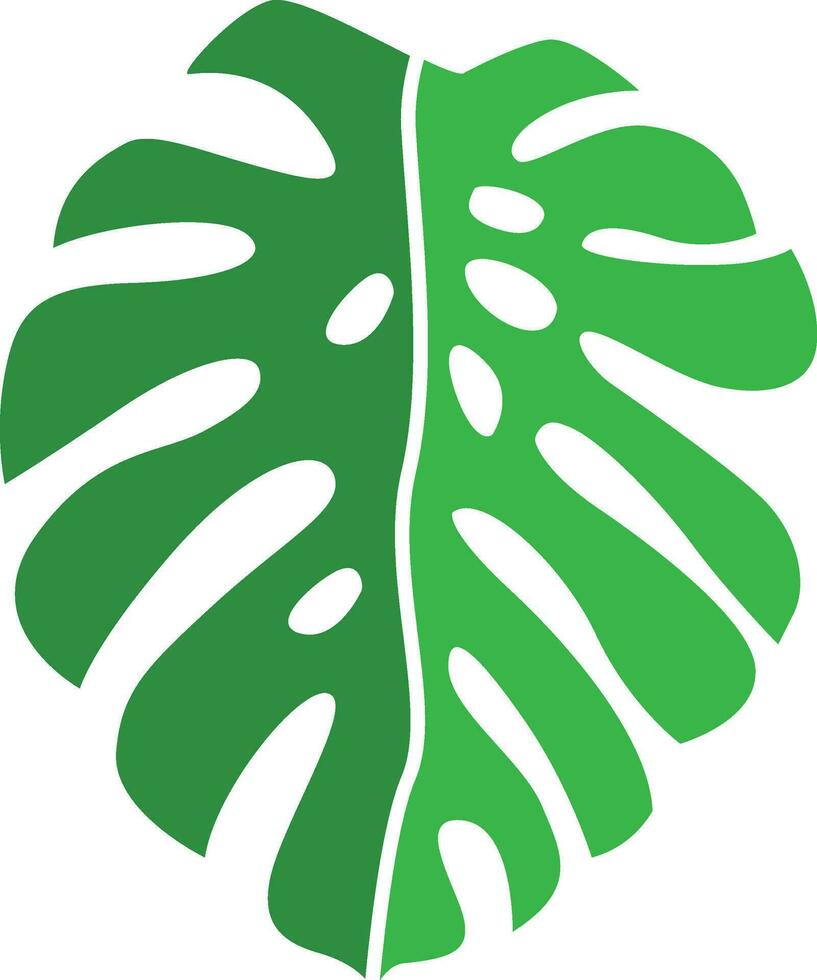 montsera blad logo icoon vector element