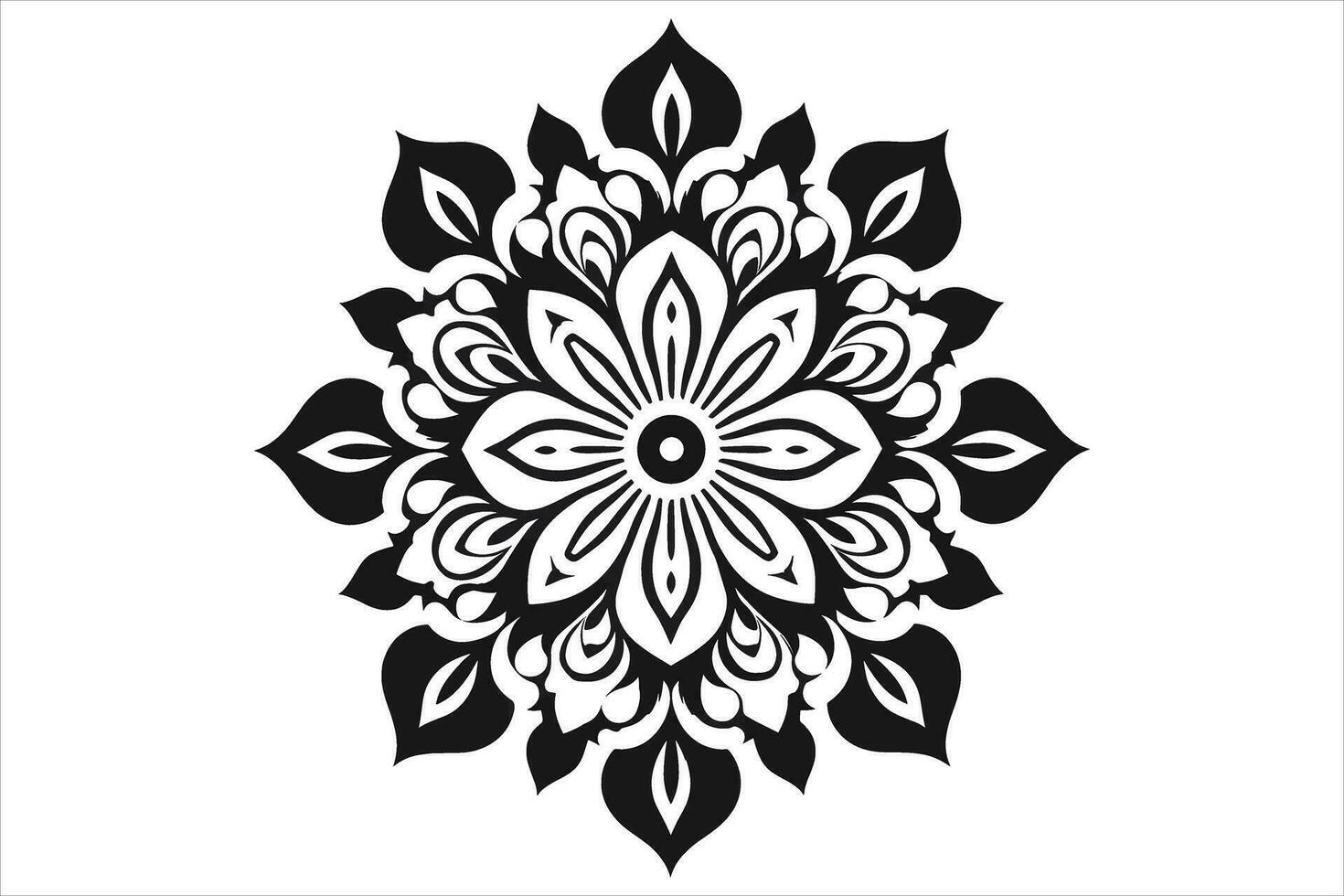 mandala ontwerp patronen vector, gemakkelijk mandala ontwerp, mandala ontwerp mehndi, vector