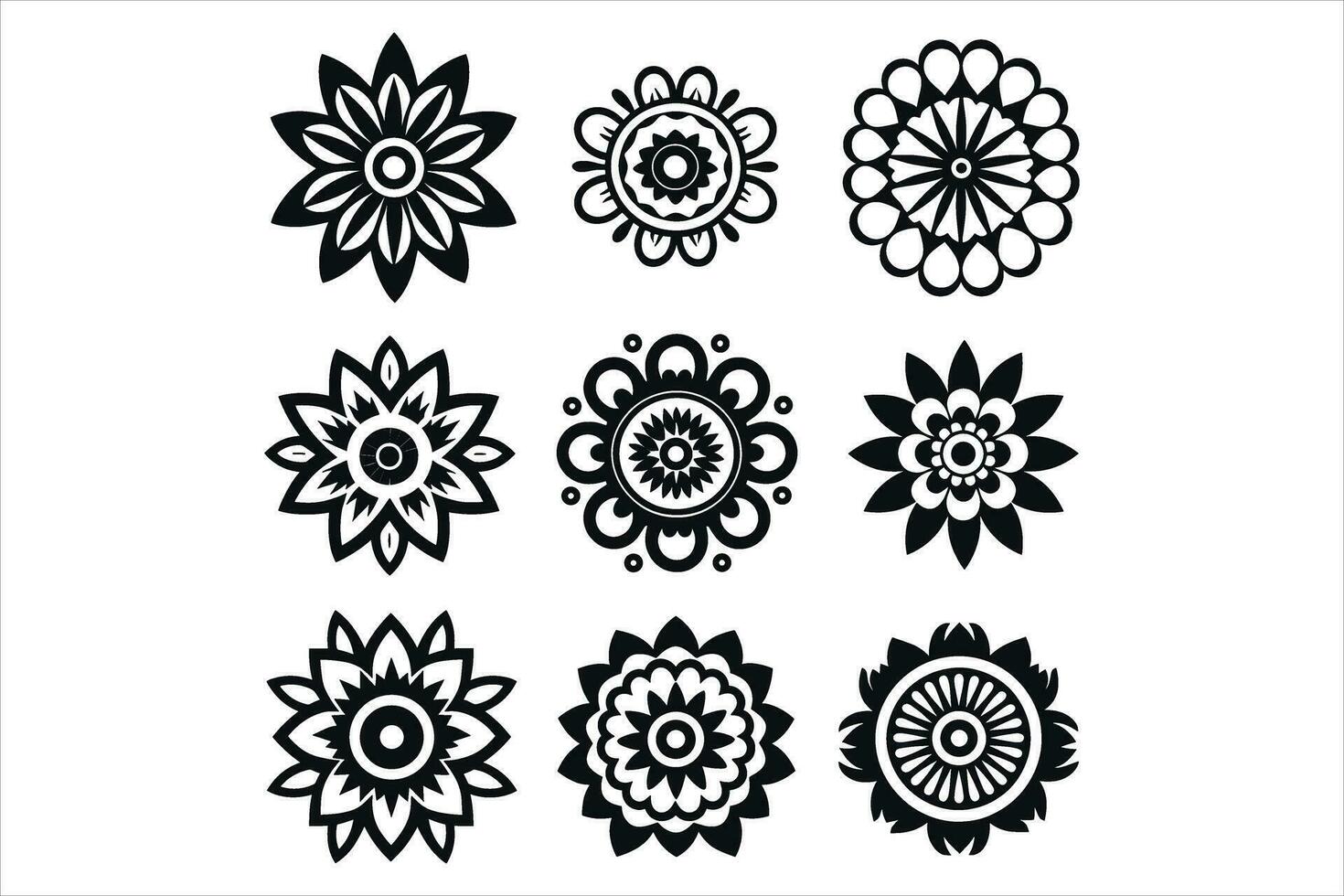 mandala ontwerp patronen vector, gemakkelijk mandala ontwerp, mandala ontwerp mehndi, vector