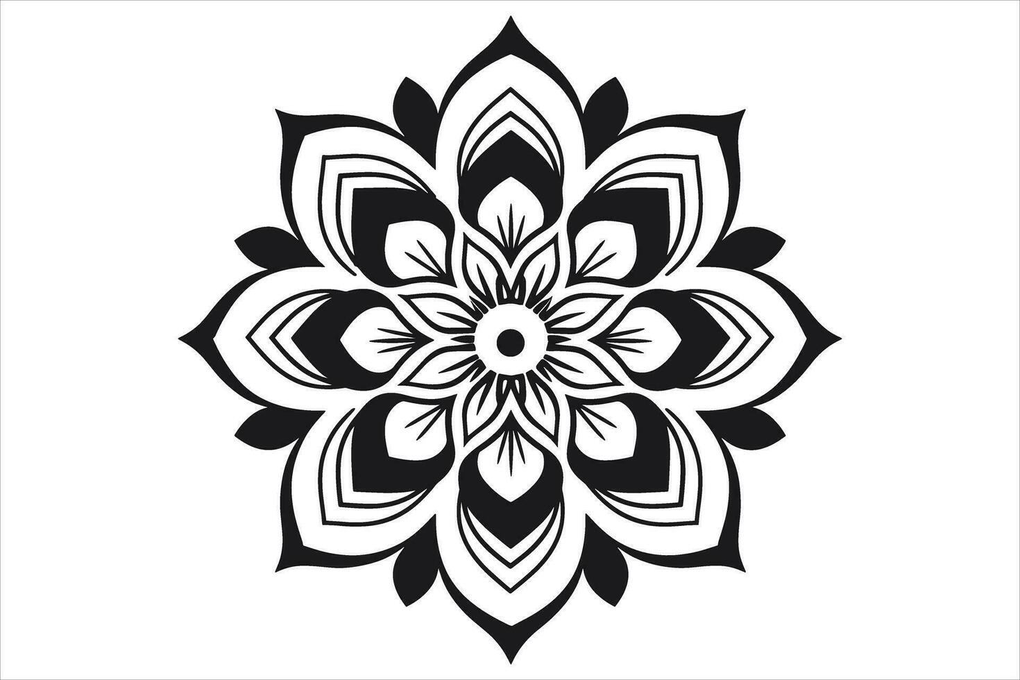 mandala ontwerp patronen vector, gemakkelijk mandala ontwerp, mandala ontwerp mehndi, vector