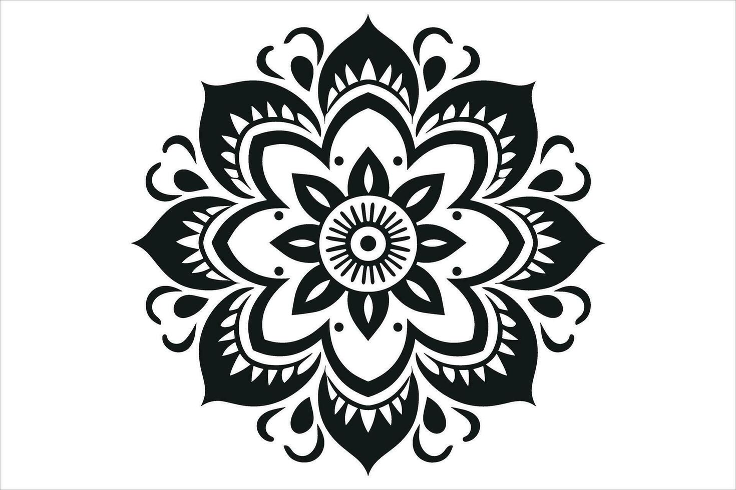 mandala ontwerp patronen vector, gemakkelijk mandala ontwerp, mandala ontwerp mehndi, vector