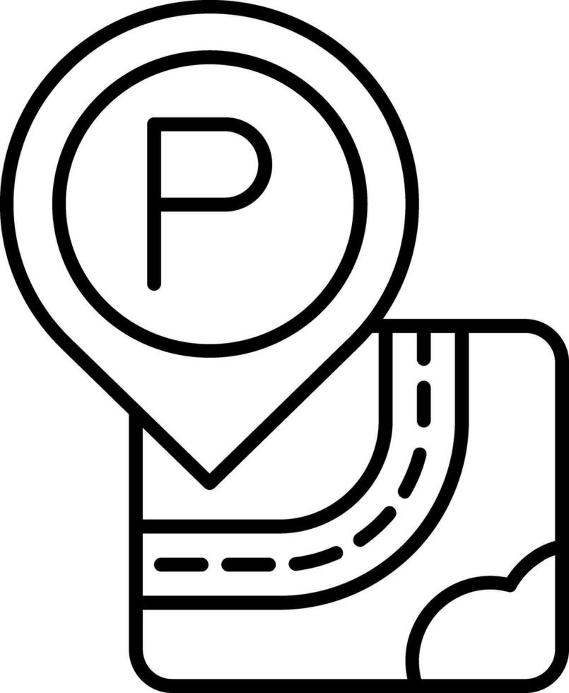 pictogram parkeerlijn vector