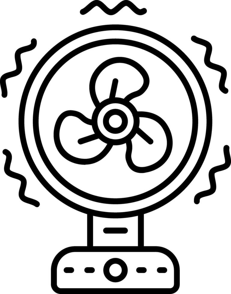 pictogram ventilatorlijn vector