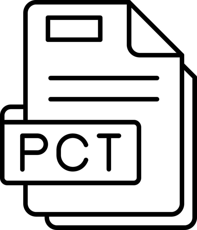 pct lijn icoon vector