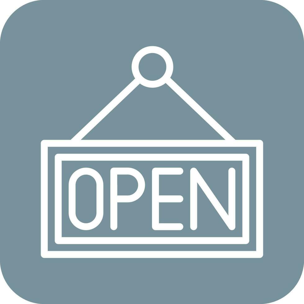 Open winkel vector icoon