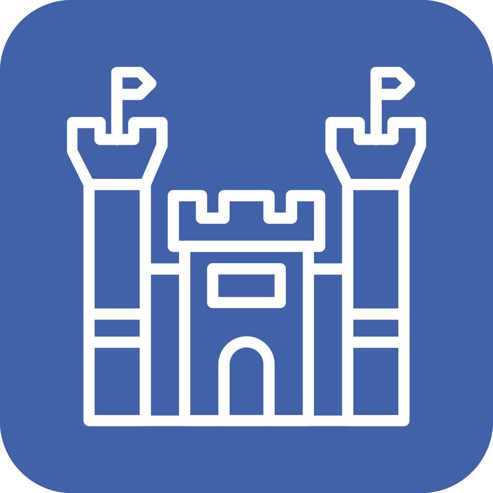 kasteel vector pictogram