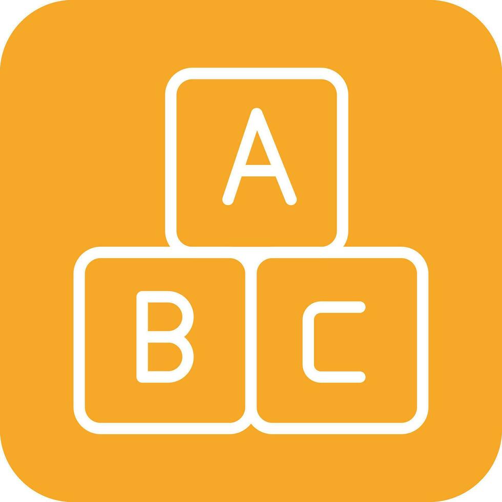 abc blokken vector icoon