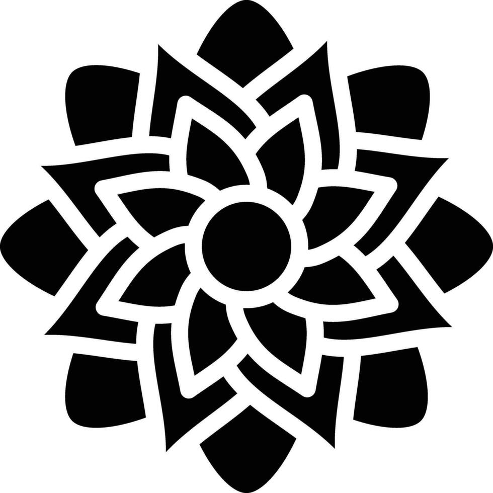 chrysant vector icoon
