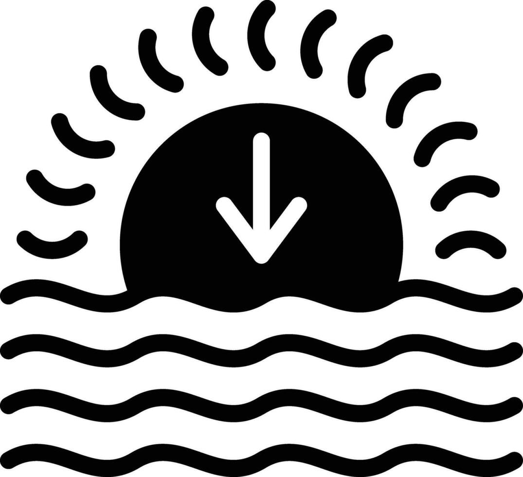 zonsondergang vector pictogram