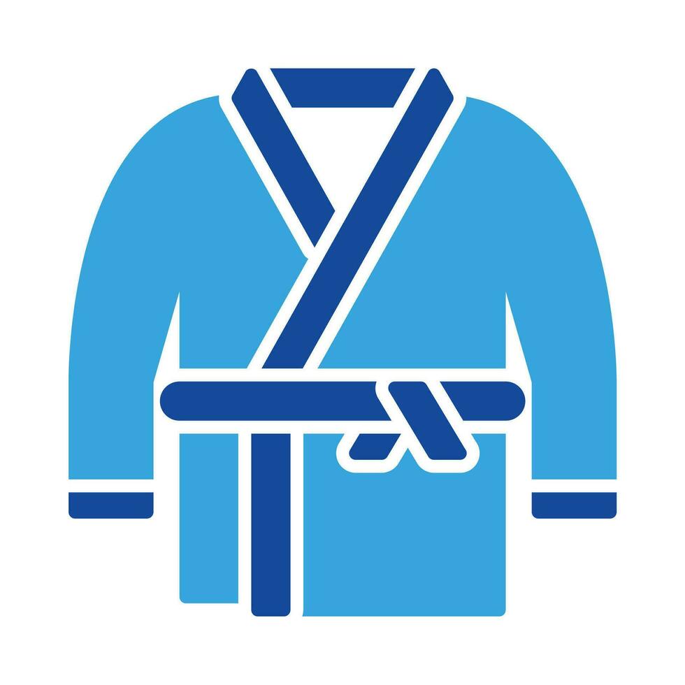 badjas icoon vector of logo illustratie glyph kleur stijl