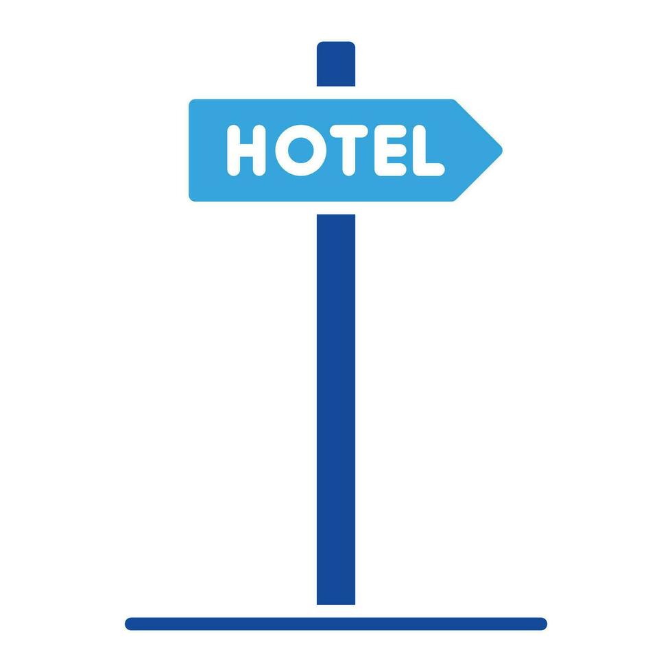 hotel icoon vector of logo illustratie glyph kleur stijl