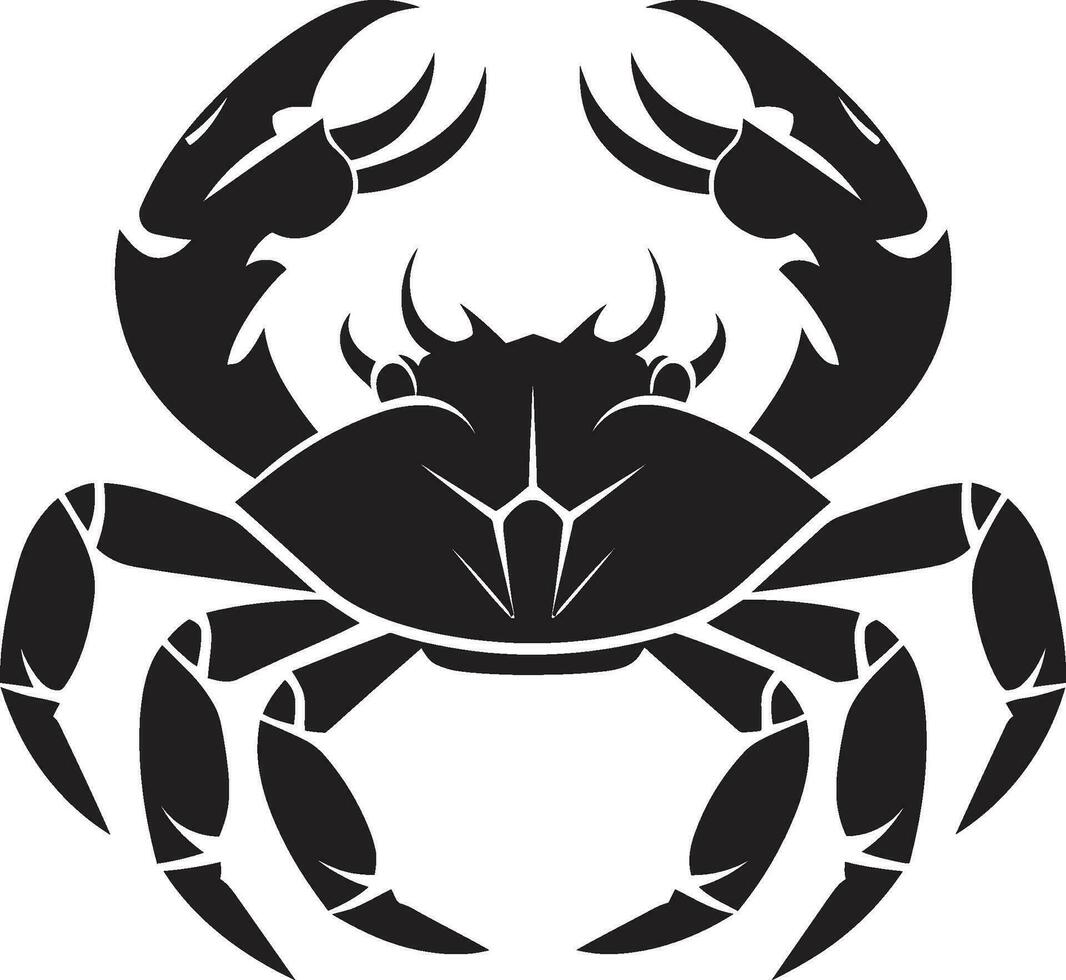 koraal crawler vector krab embleem klauwde veroveraar krab icoon