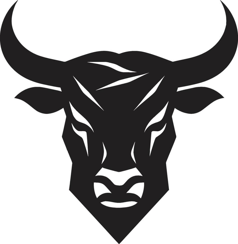 bulliongolf iconisch stier embleem ontwerp wildlading bouwen stier icoon vector