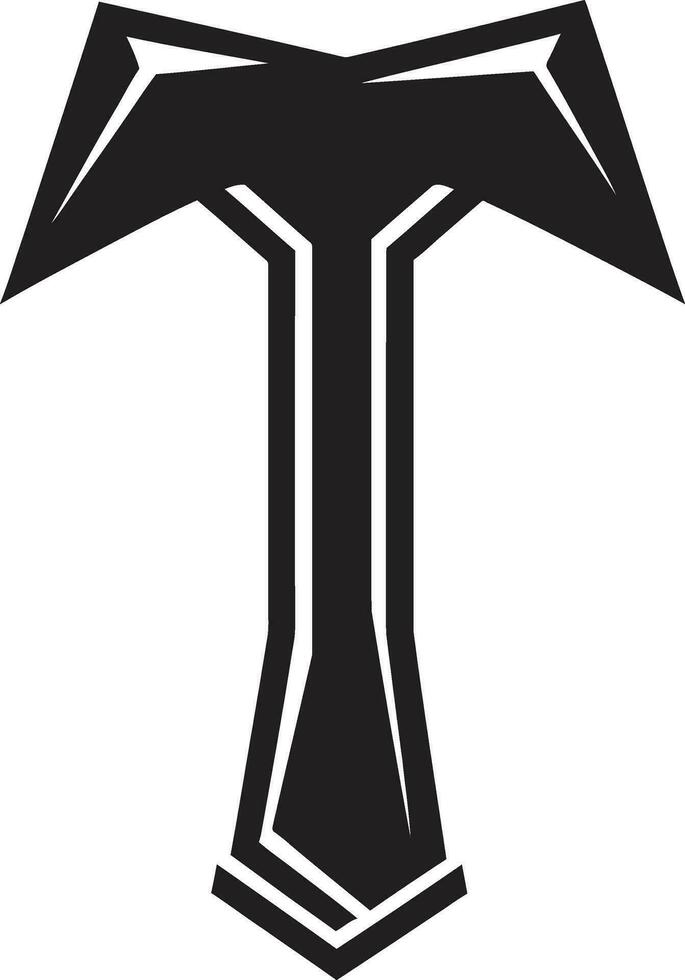 hamersymmetrie gevectoriseerd iconisch gereedschap logos stakingsvisie creatief hamer icoon ontwerp vector