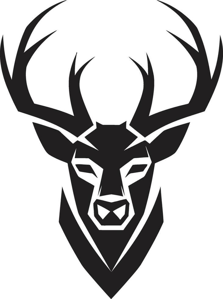 edele hert iconisch hert vector symbool bevallig trofee hert hoofd icoon ontwerp