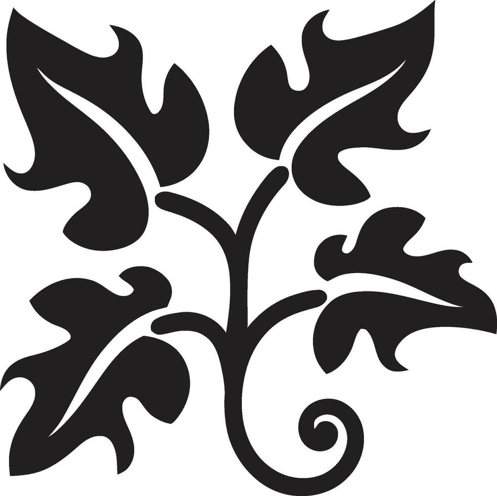 bloeiend eenheid klimop eik symbool biologisch overlappen klimop eik logo icoon vector