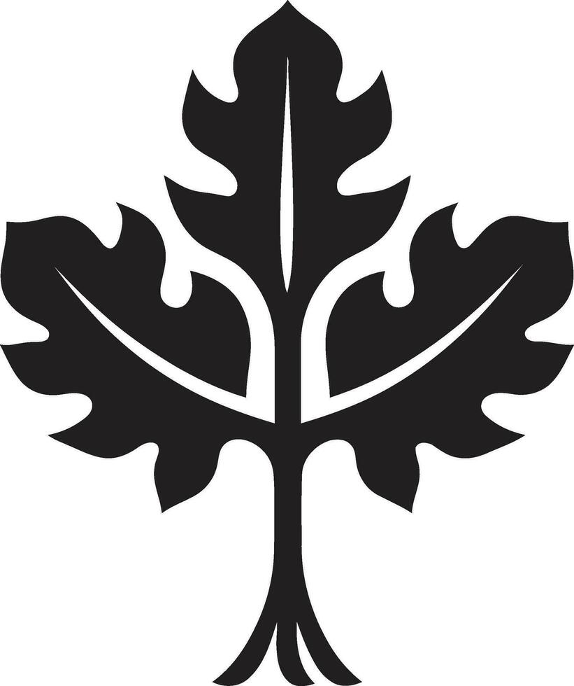 weelderig bladeren klimop eik embleem ontwerp sylvan kalmte iconisch klimop eik illustratie vector