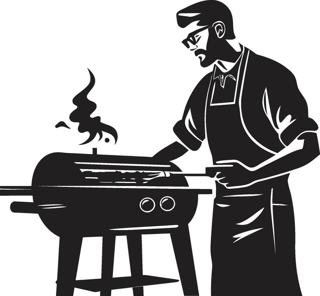 vector sintel serenade zwart bbq logo houtskool kronieken zwart vector bbq iconografie