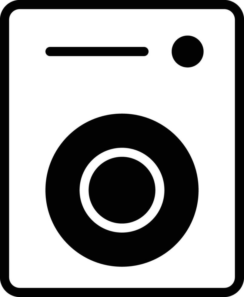 elektrisch fornuis solide glyph vector illustratie