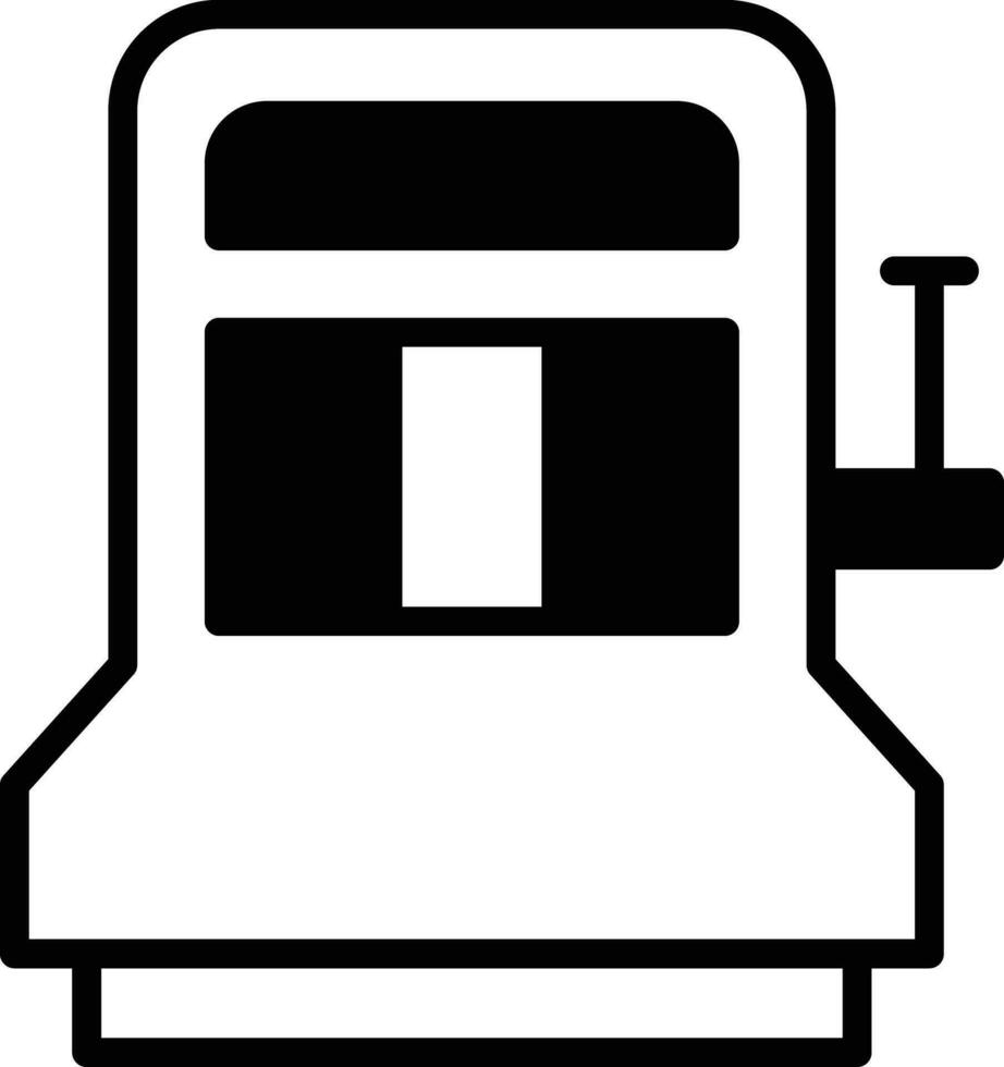 pot machine solide glyph vector illustratie