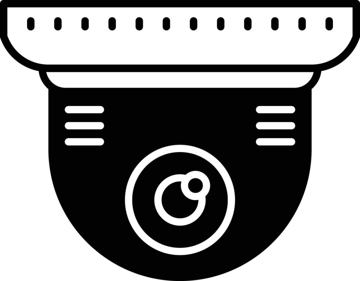 cc camera solide glyph vector illustratie