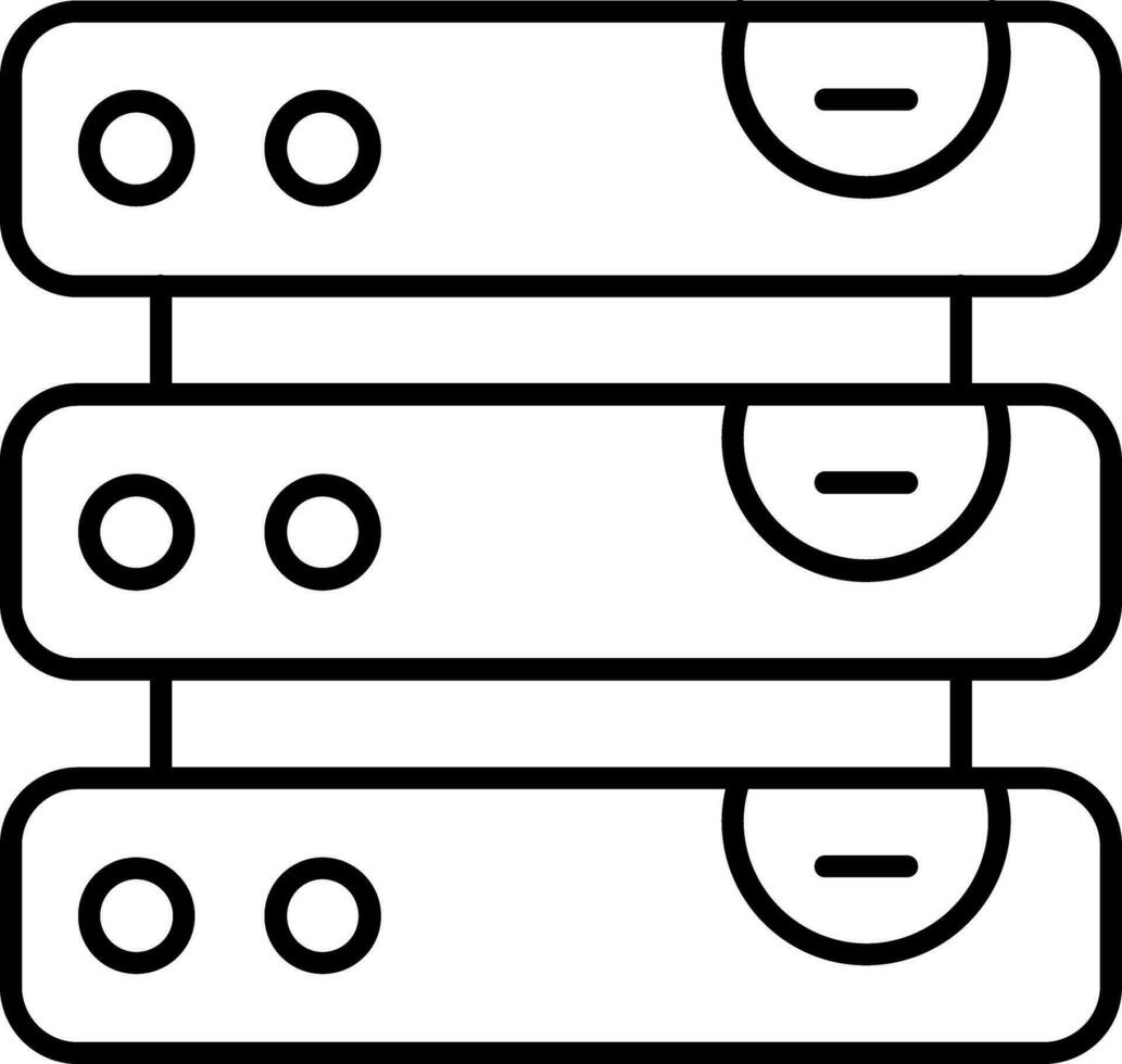 pictogram voor databaselijn vector