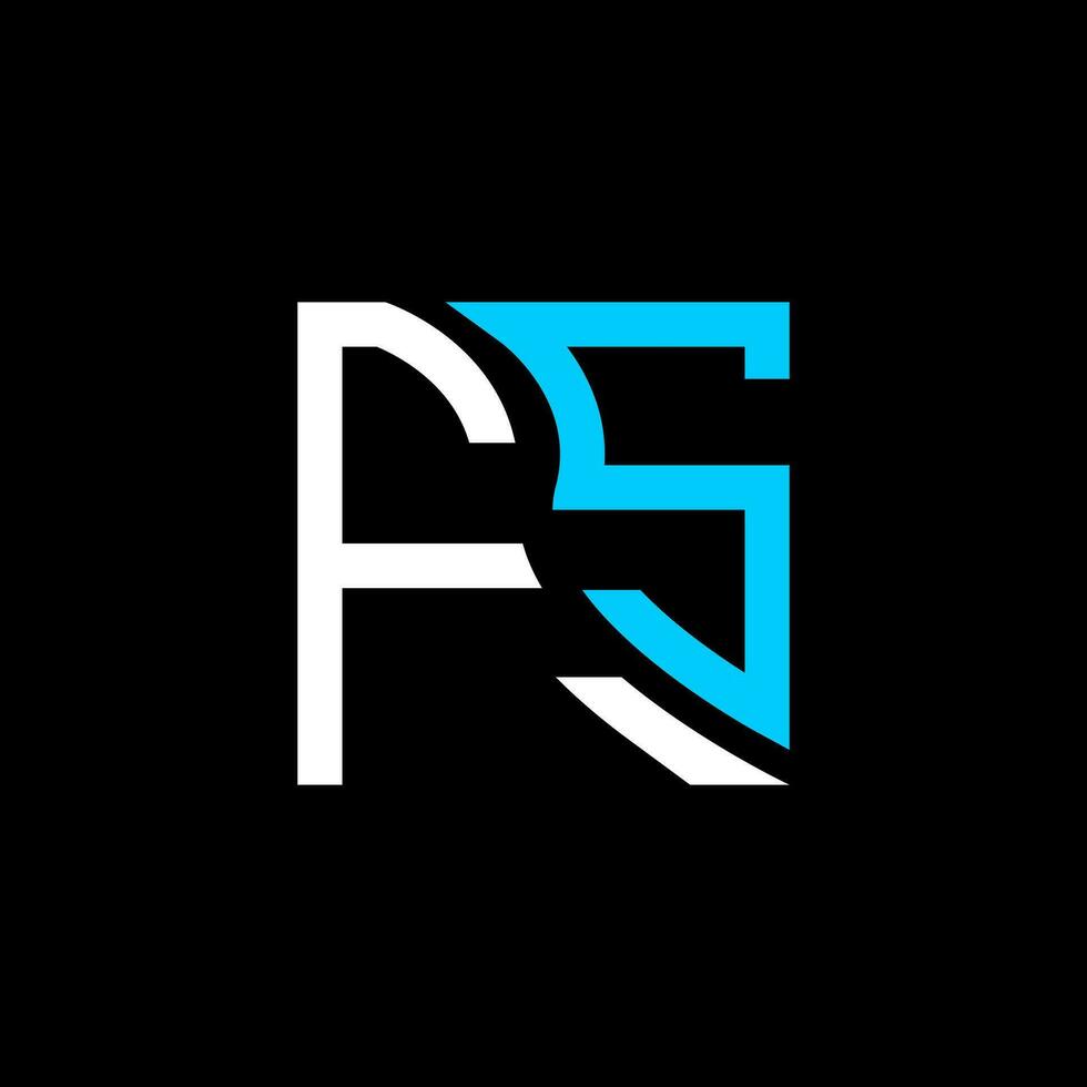 fs brief logo vector ontwerp, fs gemakkelijk en modern logo. fs luxueus alfabet ontwerp