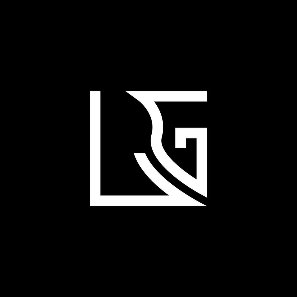 lg brief logo vector ontwerp, lg gemakkelijk en modern logo. lg luxueus alfabet ontwerp