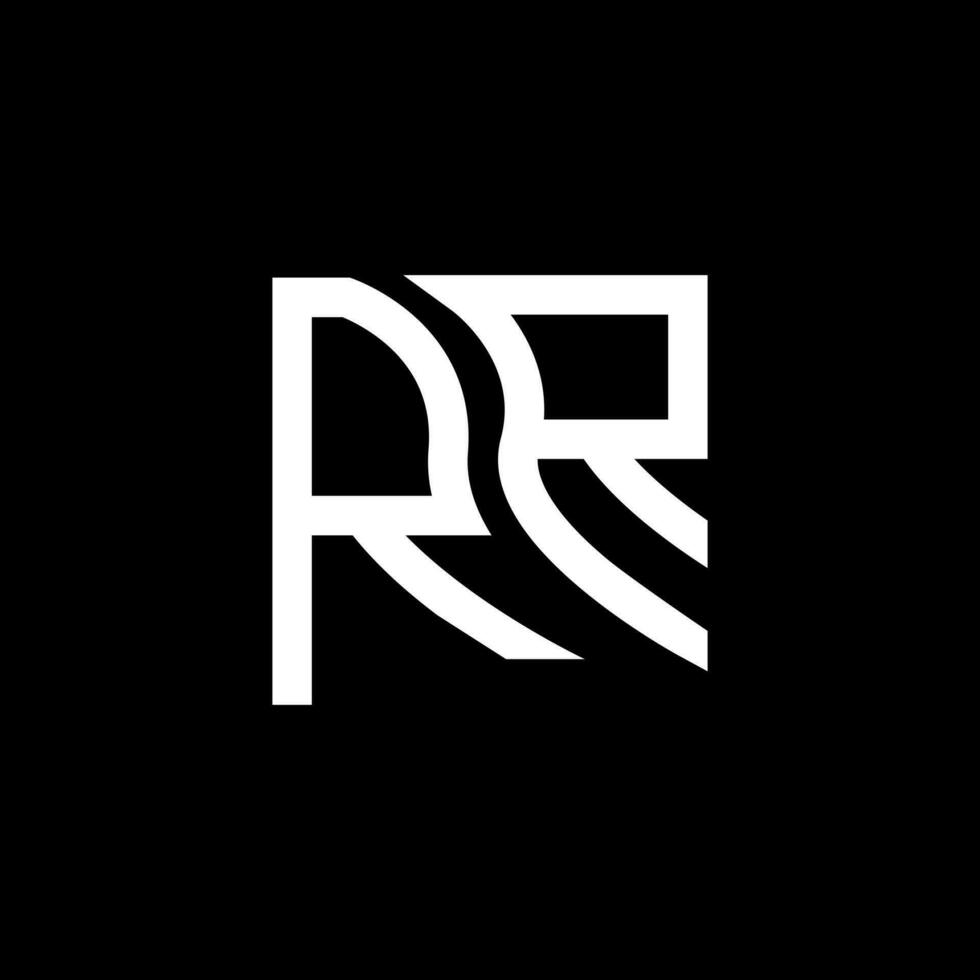 rr brief logo vector ontwerp, rr gemakkelijk en modern logo. rr luxueus alfabet ontwerp