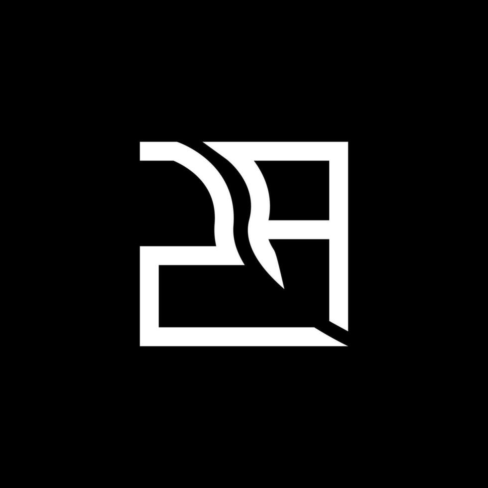 za brief logo vector ontwerp, za gemakkelijk en modern logo. za luxueus alfabet ontwerp