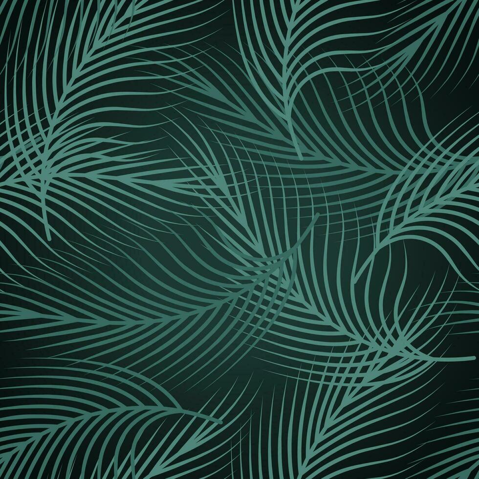 tropisch palm blad naadloos patroon vector
