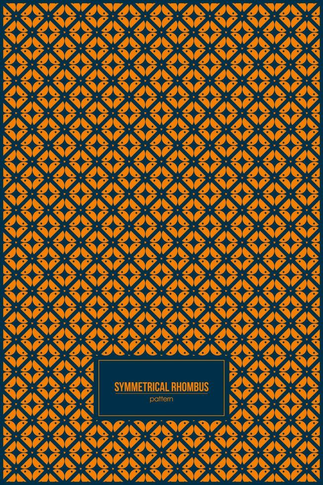 gemakkelijk ornament patroon met dominant oranje kleur vector
