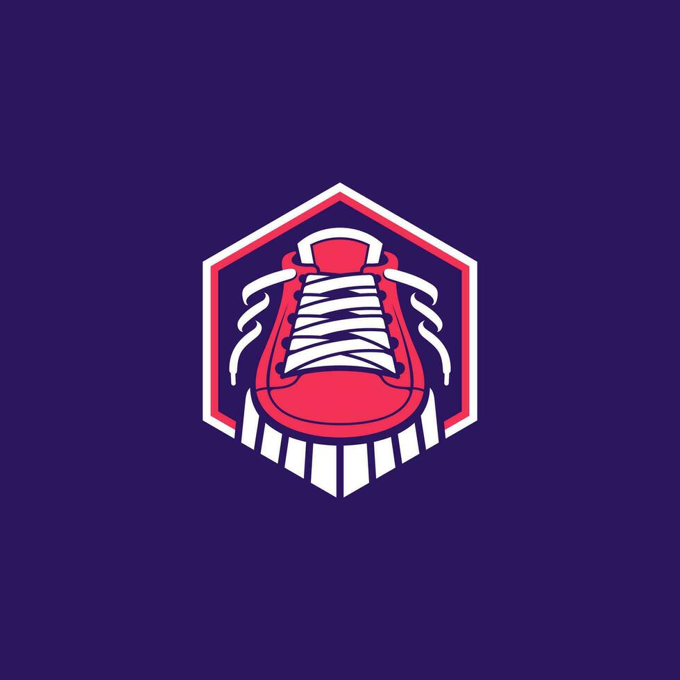 gemakkelijk logo van schoen winkel vector
