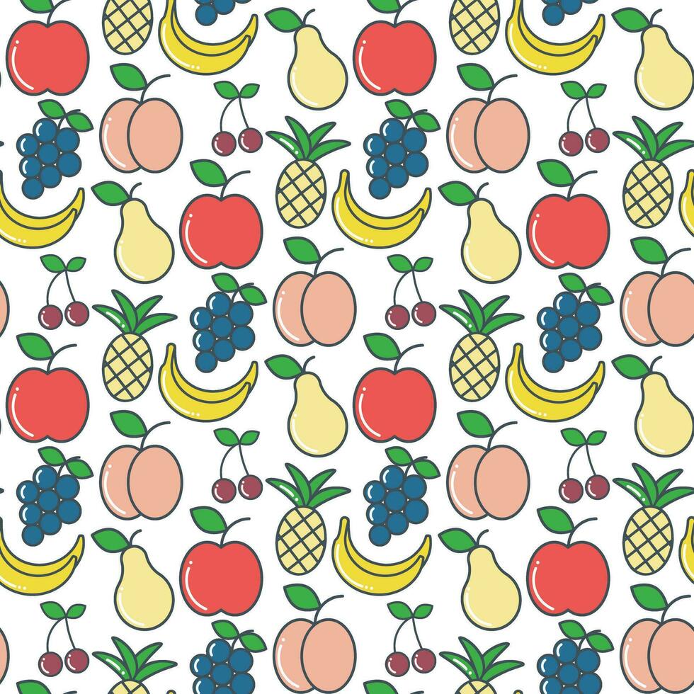 tropisch fruit achtergrond, vector illustratie